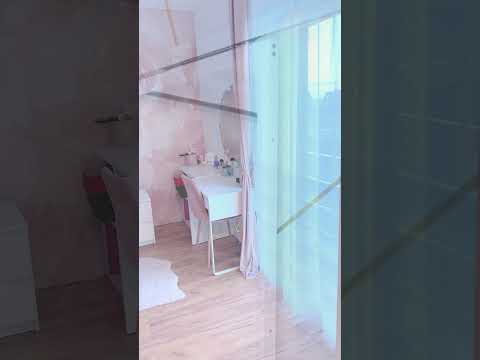 Chambre rose poudré + PORTE MIROIR ! Agrandir votre petit intérieur #interiordesign #chambreacoucher