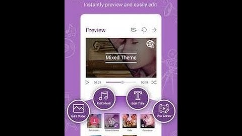 how to make video /slideshow  with music & picture on phone