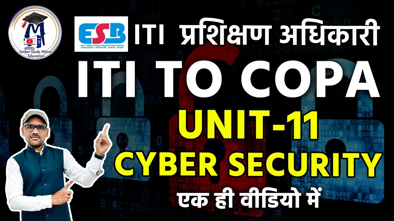 Cyber Security in Hindi | MP ITI COPA Unit-11 Complete Revision (Theory + Practical)