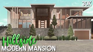 Roblox | Bloxburg: 30k Hillside Modern Mansion (No Large Plot)