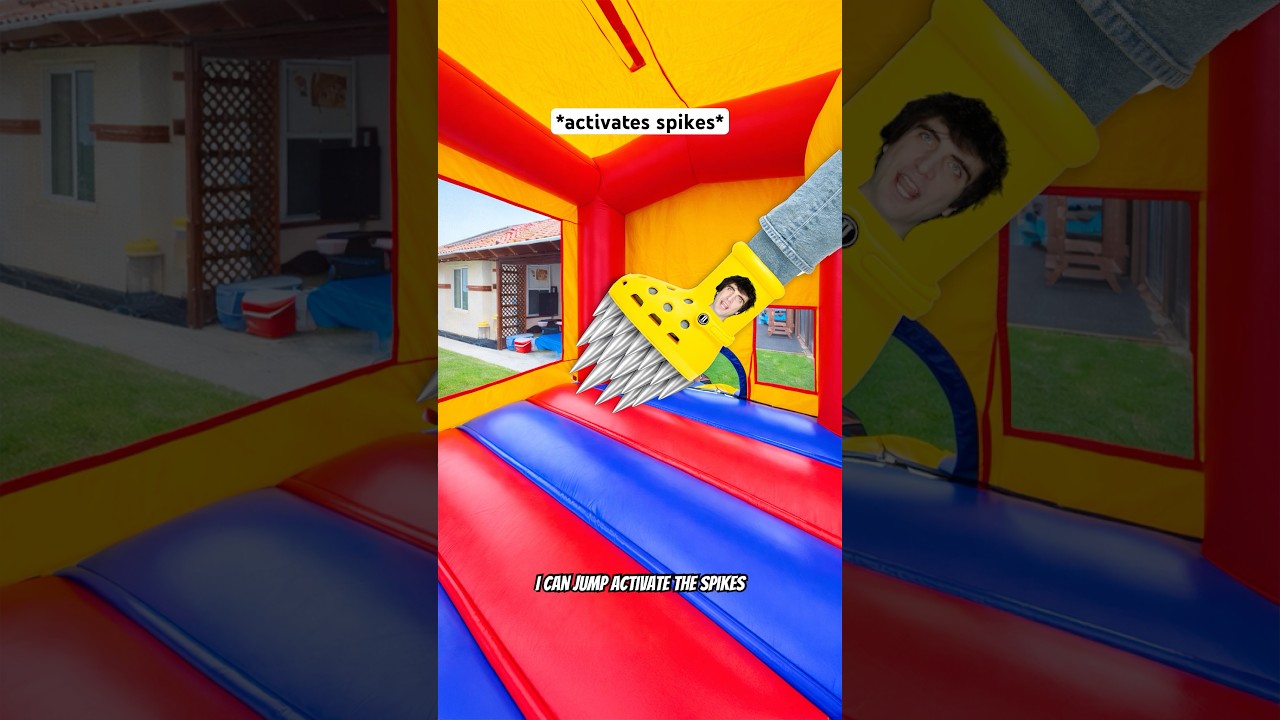 When You Wear Shoes In The Bounce House 🤣 #shorts #relatable