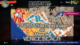 6 TODAS las Llaves y cajas del Mapa de Venice Beach Dead Island 2