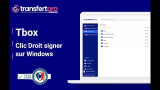 Tbox - Clic Droit signer sur Windows - TransfertPro