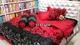 Bedshet Cantik memanjakan mata  red rose new 