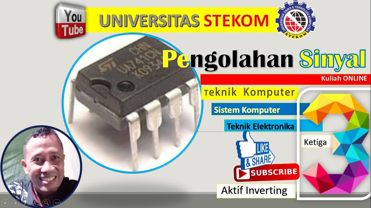 Cara merakit Op-Amp Aktif Inverting P Sinyal || Kuliah ONLINE ...