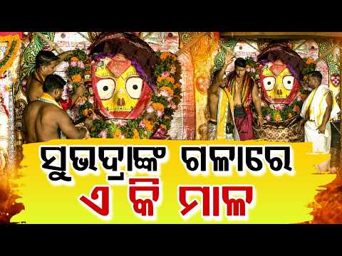 ସୁଭଦ୍ରାଙ୍କ ଗଳାରେ ଏ କି ମାଳ... | Adhara Pana 2026 | Rath Yatra 2026 | Maa Subhadra | Argus News