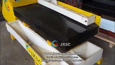 JXSC mine machine factory Shaking table productive process