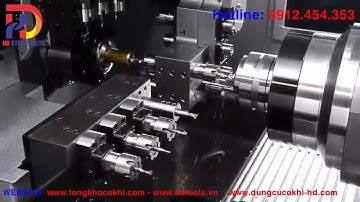 Máy tiện tự động CNC loại 2 trục chính nhiều đầu dao │HD ETEK Co.,Ltd