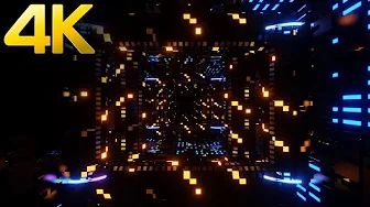 4K Abstract OLED Neon Part Party Led Lights Fast Moving Metallic Color Video Background ScreenSaver