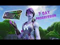 1 Week Progression From Ps4 To Pc (keyboard & Mouse) Fortnite Battle Royale