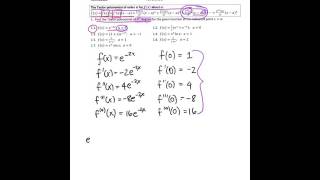 MAM1012: Taylor Polynomials (Tut 8 Q1.1)