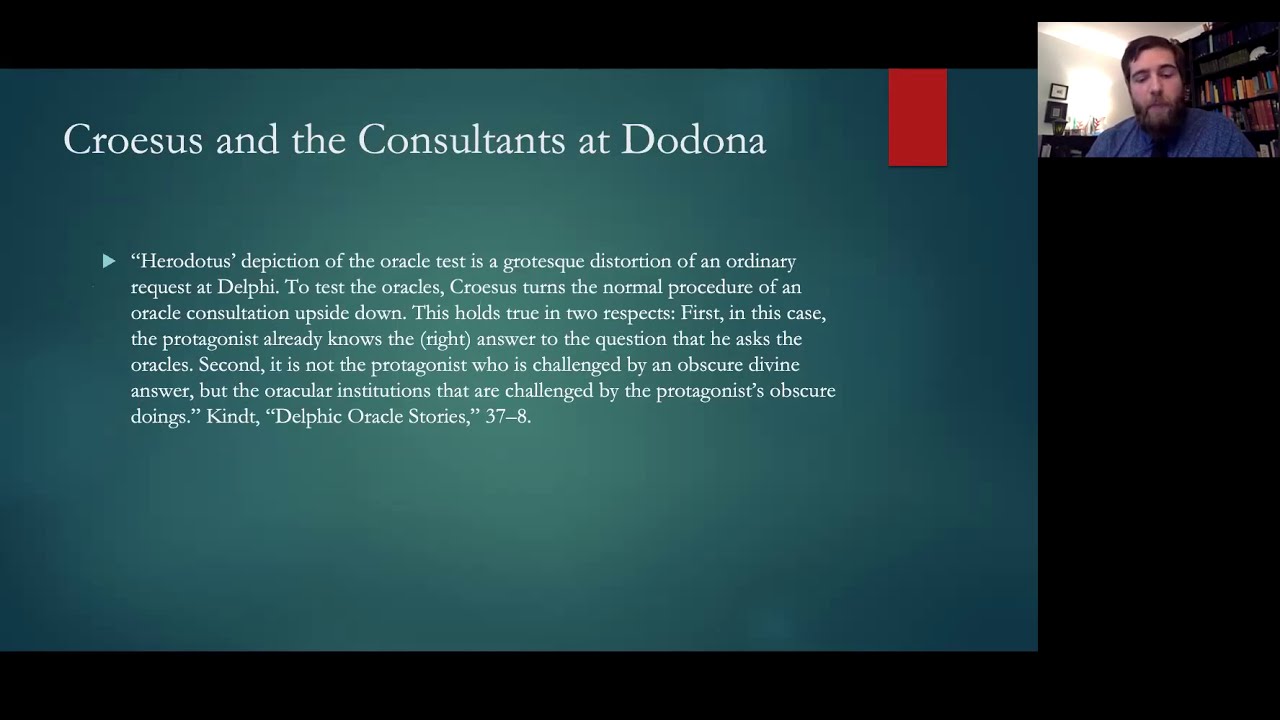 Dan Crosby on Croesus' testing of oracles