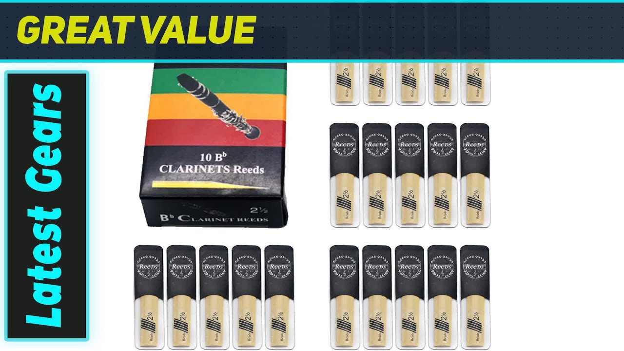 20Pack Bb Clarinet Reeds Strength 2.5: The Best Value for Players!