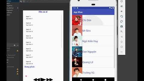 demo android studio App Nghe nhạc