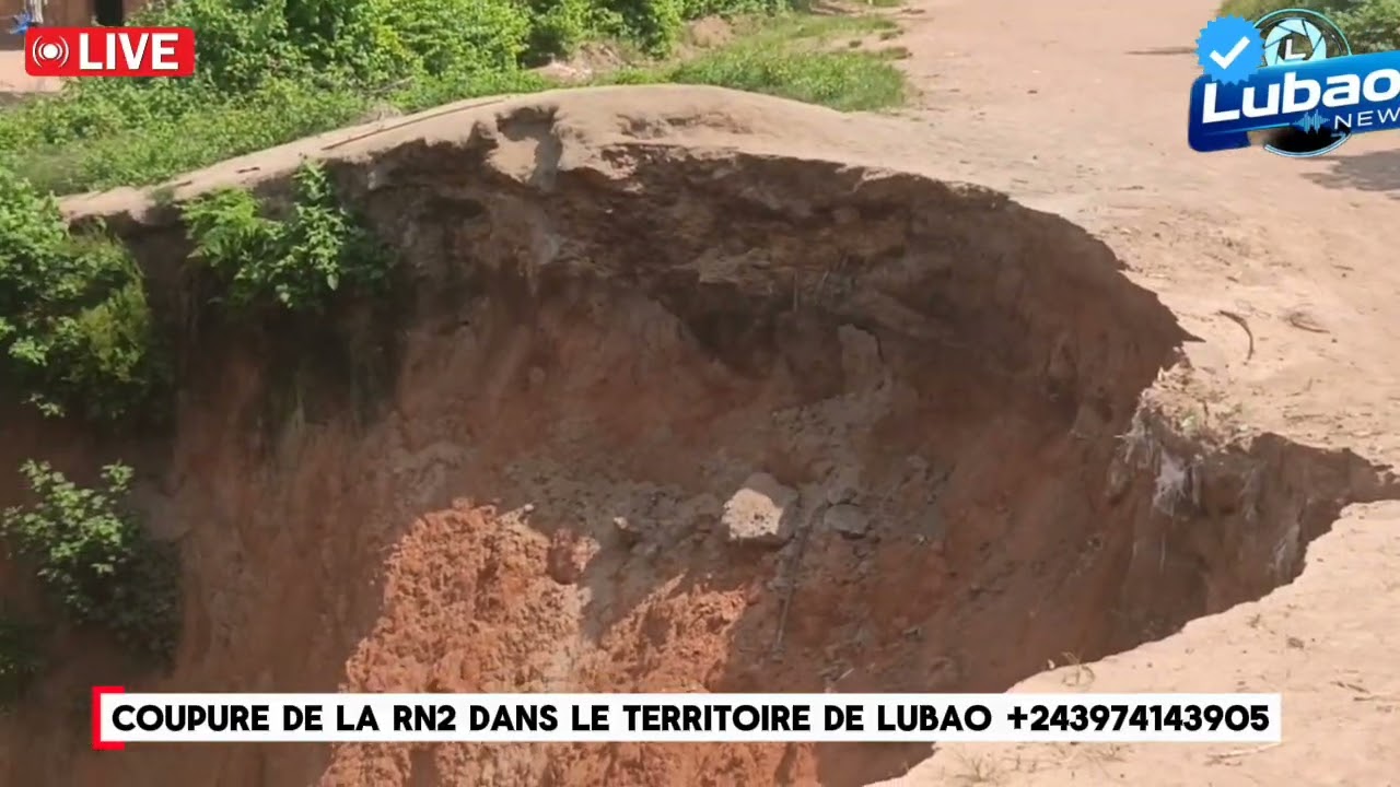 COUPURE DE LA RN2 DANS LE TERRITOIRE DE LUBAO. REPORTAGE GRAT'IS KADINDUE, MONTAGE ENOCK PRODUCTION 