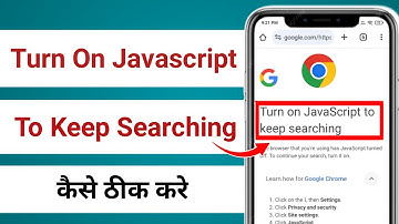 Javascript On Kaise Kare | Turn On Javascript To Keep Searching | Turn Off Javascript Chrome