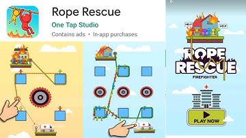 Rope rescue /  level 1- 10 Complete in android || rope rescue game how to play || rope rescue