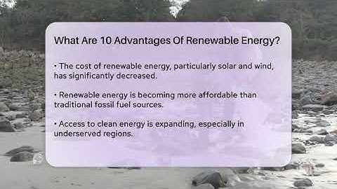 What Are 10 Advantages Of Renewable Energy? - Ecosystem Essentials