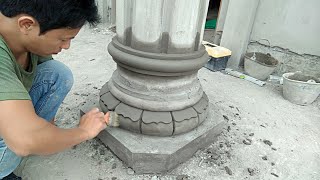 How to make round column legs