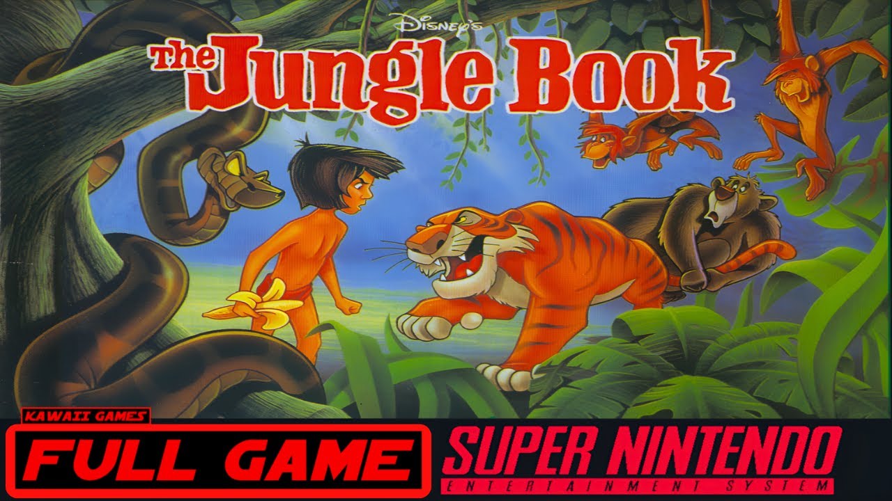Disney's The Jungle Book [SNES] Gameplay Walkthrough FULL GAME [4K60ᶠᵖˢ🔴]