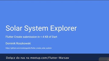 Aplikacja Flutter w 5KB - Dominik Roszkowski - Flutter Warsaw #3 - 16.04.2019