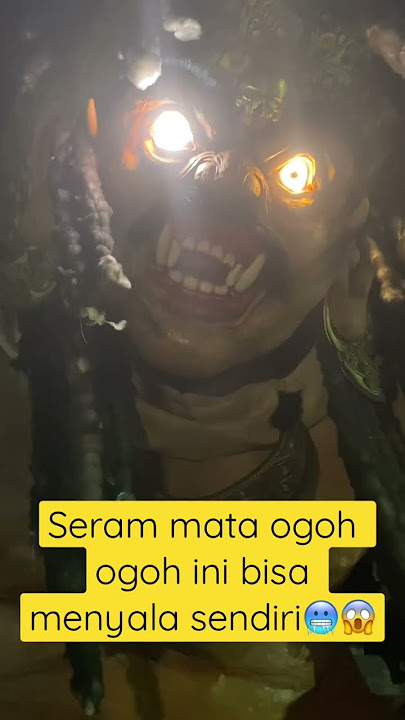 Seram mata ogoh ogoh ini bisa menyala sendiri🥶😱#shorts