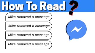 How To Read Deleted Messages On Messenger  (removed a message) screenshot 3