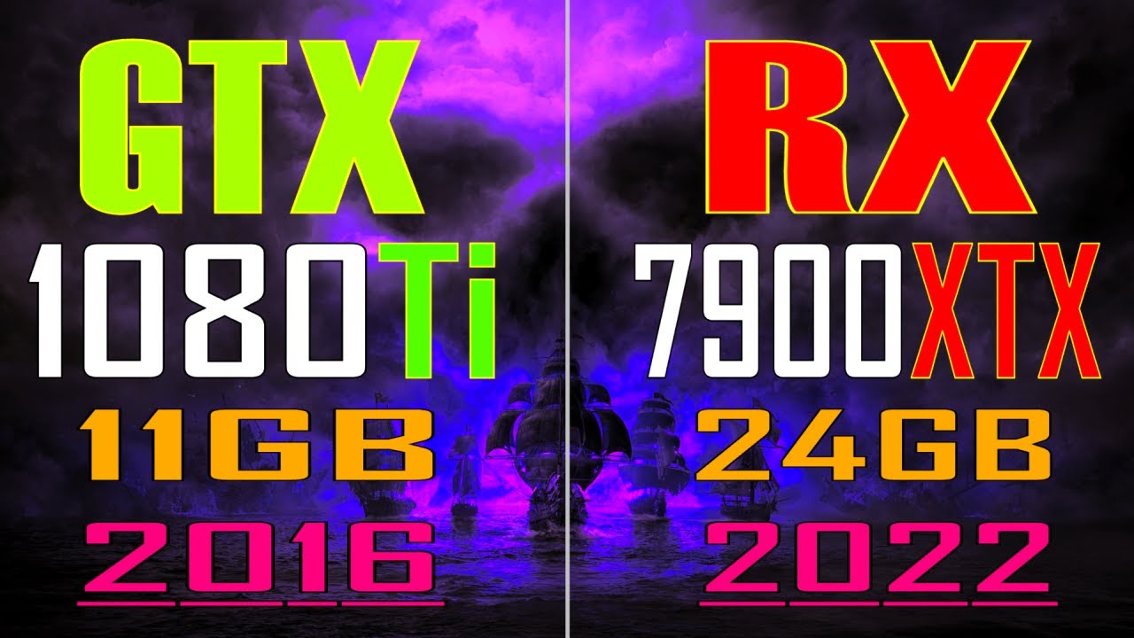 GTX 1080Ti vs RX 7900XTX || PC GAMES TEST || 1440P || 2160P ||