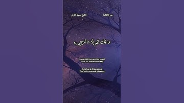 سورة  المائدة  116- 117 للقارئ سعود الشريم حفظه لله