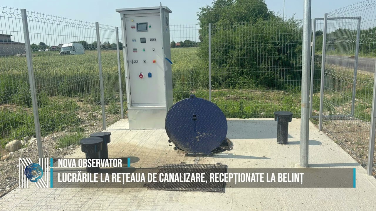 Lucrările la rețeaua de canalizare, recepționate la Belinț