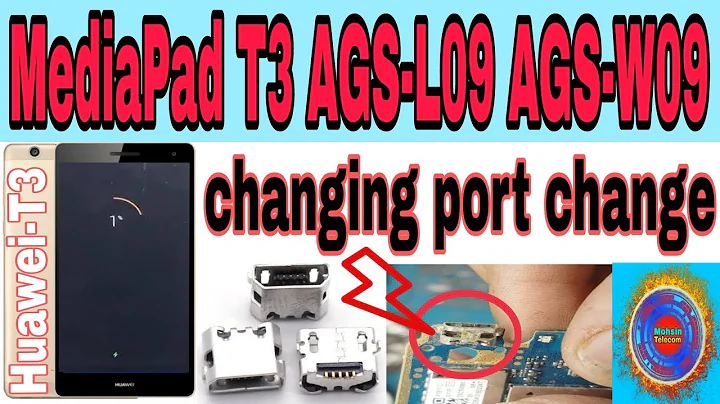 huawei mediapad T3 BG2-W09charging issue fix port replacement with adjustments