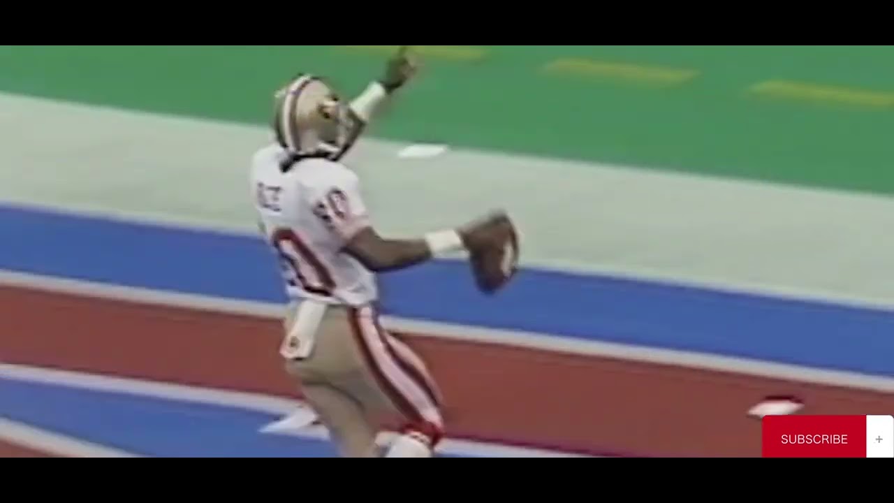 Joe Montana finds Jerry Rice for a insane big play touchdown!!! What a ...