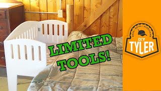 In this video I use one sheet of plywood and limited tools to build a portable crib for when we are up north at the family