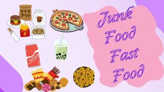 Junk Food | Fast Food For Kids | Junk Food Vocabulary | Fast Food Name With Picture