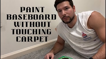 DIY - How to Paint Baseboard Trim without Touching Carpet