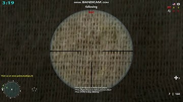 COD2 Sniper Server; Player amC caught using a Wallhack