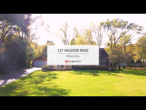 127 Hillview Rd, Williams Bay, WI home video tour