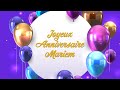 Joyeux Anniversaire Mariem