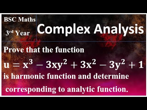 Complex Analysis | Important Question | Harmonic Function & Analytic ...