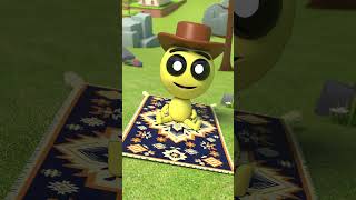 Geometry dash Beef by a Combine flies on a Magic Carpet