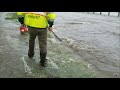 Draining Major Street Flooding, Multi Street Flood Caused By Beaver Clogged Culvert Uncut