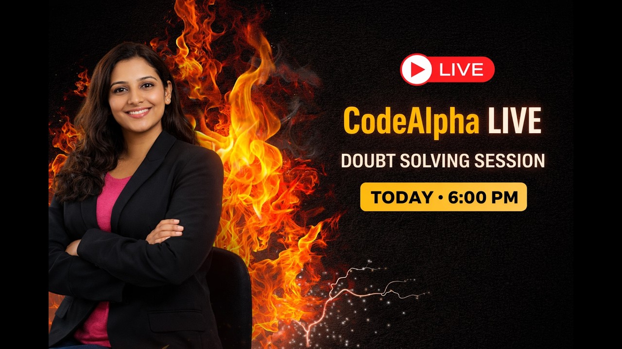 CodeAlpha Internship | Live Doubt Solving | Tasks, Evaluation ...