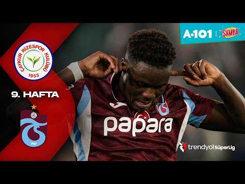 Çaykur Rizespor - Trabzonspor | 9. HAFTA MAÇ ÖZETİ | Trendyol Süper Lig - 2026/27