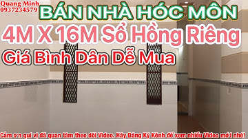 Bán nhà SHR Hóc Môn 4m x 16m giá bình dân