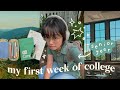 my first week of college // senior year &amp; back to school vlog