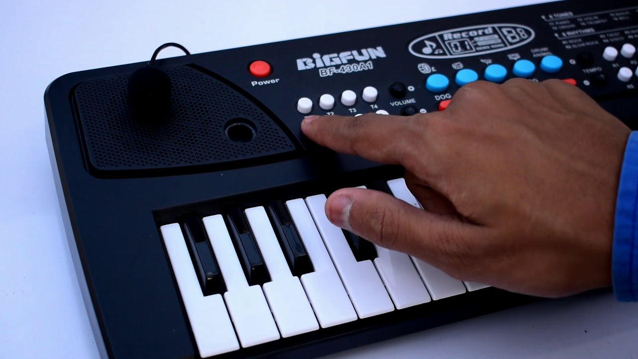 Toykart 37 Key Piano Keyboard Toy with DC Power Option, Recording and Mic -  YouTube