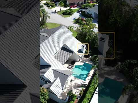 Miami Beach project preview — Metal roof transformation, before and after.