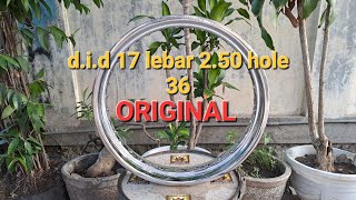 velg d.i.d ring 17 2.50 hole 36 ORIGINAL velg did ring 17 lebar 250 velg did ring 17 250