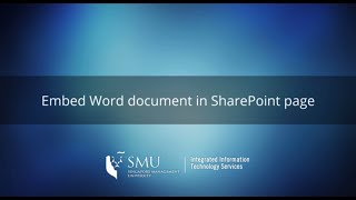 Embed Word document in SharePoint page