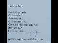 Fără ochire, poezie scrisă de Eugenia Bădilă Karp